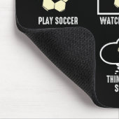 Dinge, die ich in meiner Zeit als Fußball mache Mousepad (Ecke)