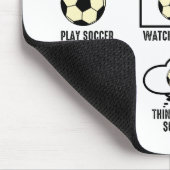 Dinge, die ich in meiner Zeit als Fußball mache Mousepad (Ecke)