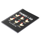 Dinge, die ich in meiner Zeit in der Hühnerzucht t Notizblock (Linke Seite)