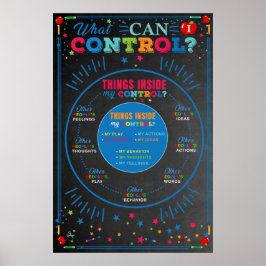Dinge, die ich Kontrolle Poster, Counselor Wall Ar Poster
