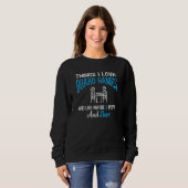 Dinge, die ich liebe Brettspiele und Bier Brettspi Sweatshirt (Vorne ganz)
