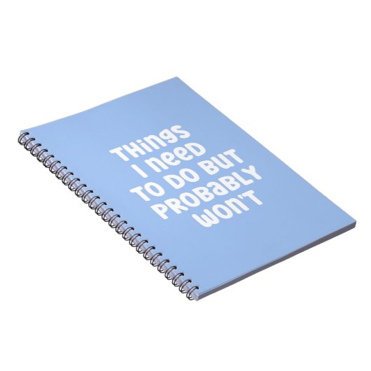 Dinge, die ich tun muss, aber wahrscheinlich wird notizblock (Rechte Seite)