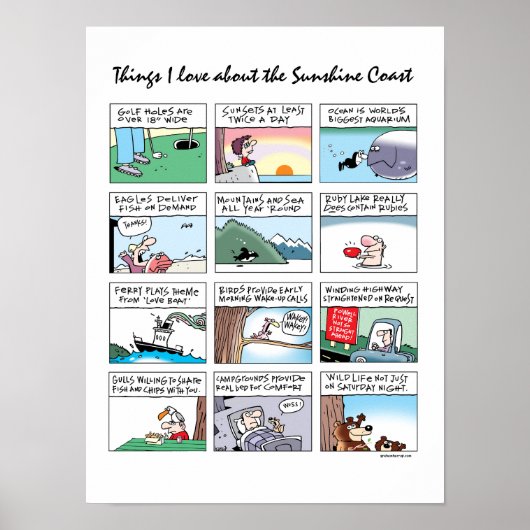 Dinge, die ich über die Sonnenscheinküste, BC, Lie Poster (Vorne)