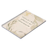 Dinge, die ich von morgen Notebook vergessen werde Notizblock (Linke Seite)