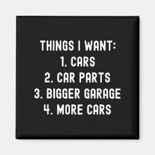 Dinge, die ich will Autoteile Lustiger Autotyp Mec Magnet