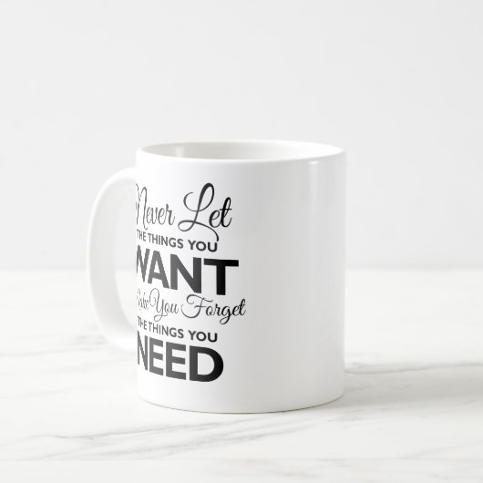 Dinge, die Ihr Woll im Vergleich zu den anderen be Kaffeetasse (Vorderseite Links)