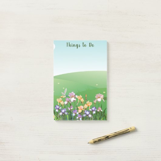 Dinge, die irische Blume tun Post-it Klebezettel (Auf Schreibtisch)