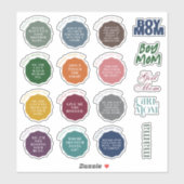 Dinge, die Mamas sagen Aufkleber (Blatt)