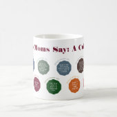 Dinge, die Mamas sagen Karte Kaffeetasse (Mittel)
