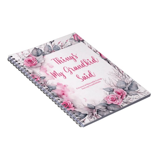 Dinge, die mein Kind sagte Niedliches Blut Notizblock (Rechte Seite)