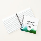 Dinge, die mein Schwiegervater sagt Funny Notebook Notizblock (Innenseite)