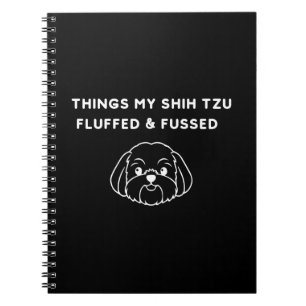 Dinge, die mein Shih Tzu aufbauschte und um die er Notizblock