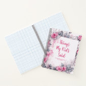 Dinge, die meine Kinder sagten, Niedliche Blumen Notizblock (Innenseite)