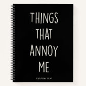 Dinge, die mich lustigen, Custom Fun Notizblock (Vorderseite)