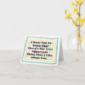 Dinge, die mir an Ihrer Kompliment-Karte gefallen Karte (Gelbe Blume)