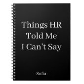 Dinge, die mir persönlich gesagt haben, ich kann n notizblock (Vorderseite)