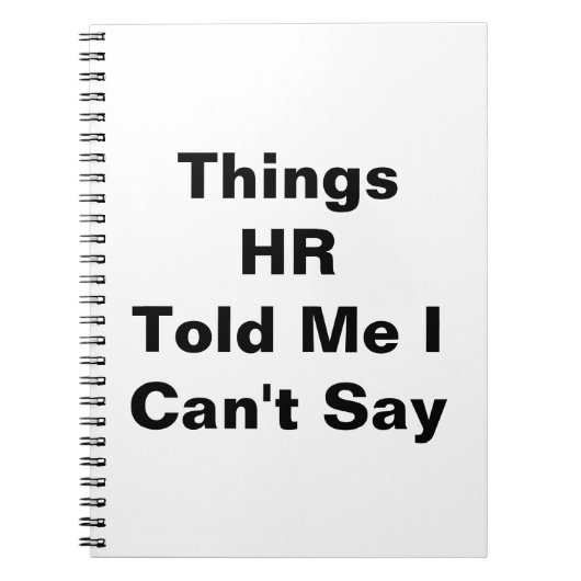 Dinge, die mir persönlich gesagt haben, ich kann n notizblock (Vorderseite)