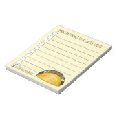 Dinge, die nach Tacos Mexican Food Checklist zu tu Notizblock (Rotiert)