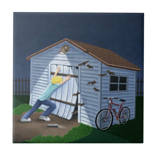 Dinge, die nachts stürzen fliese (Vorderseite)