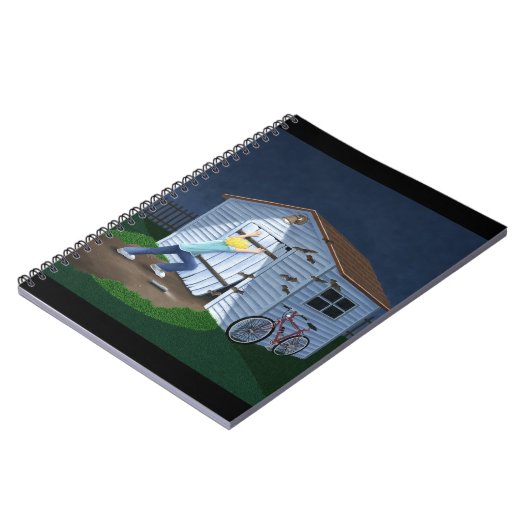 Dinge, die nachts stürzen notizblock (Linke Seite)