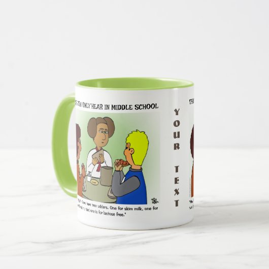 Dinge, die Sie in der Combo-Tasse der Mittelschule Tasse (Vorderseite Links)