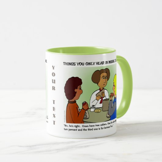 Dinge, die Sie in der Combo-Tasse der Mittelschule Tasse (VorderseiteRechts)