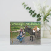 Dinge, die Sie in Irland sehen werden Postkarte (Stehend Vorderseite)