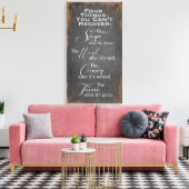 Dinge, die Sie nicht wieder Leinwand wrap (Insitu (Wohnzimmer))