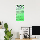 Dinge, die Sie über Lyme-Krankheit Poster wissen s (Heimbüro)
