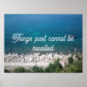 Dinge, die vergangen sind, können nicht zurückgeru poster (Vorne)