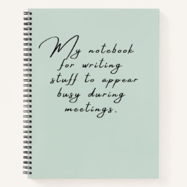 Dinge, die während der Sitzungen besetzt erscheine Notizblock