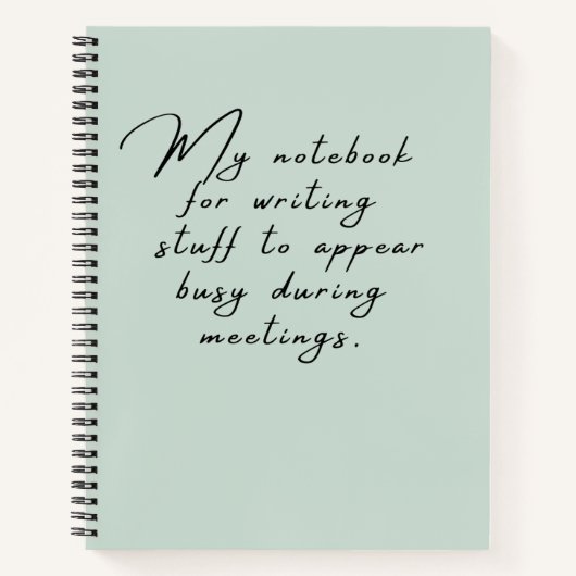 Dinge, die während der Sitzungen besetzt erscheine Notizblock (Vorderseite)