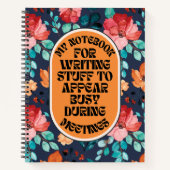 Dinge, die während der Sitzungen besetzt erscheine Notizblock (Vorderseite)