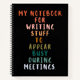 Dinge, die während der Sitzungen besetzt erscheine Notizblock