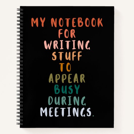 Dinge, die während der Sitzungen besetzt erscheine Notizblock (Vorderseite)