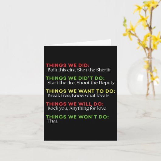 Dinge, die wir gebaut haben, schossen die Sheriff Karte (Gelbe Blume)