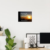 Dinge, die wir Liebe - Thomas Aquinas Zitat - Kuns Poster (Heimbüro)