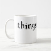 Dinge, die wir treiben Tasse (Links)