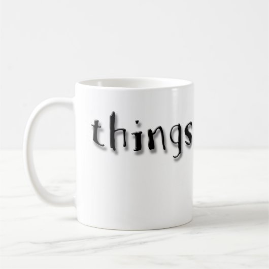 Dinge, die wir treiben Tasse (Links)