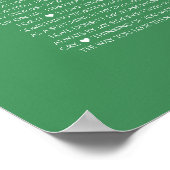Dinge, die wir über Sie Liebe 70, 60, 50, Poster (Ecke)