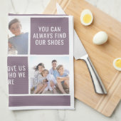 Dinge, die wir über Sie Liebe Mum Foto Collage Geschirrtuch (Viertel Falte)