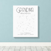 Dinge, die wir über Sie Oma Liebe Leinwanddruck (Insitu (Holzboden))