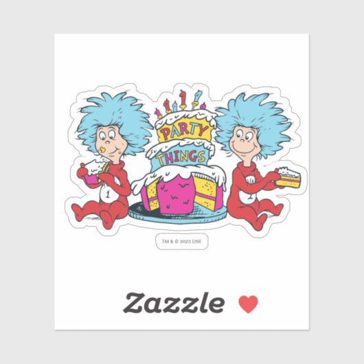 Dinge, die zwei Party Aufkleber (Blatt)