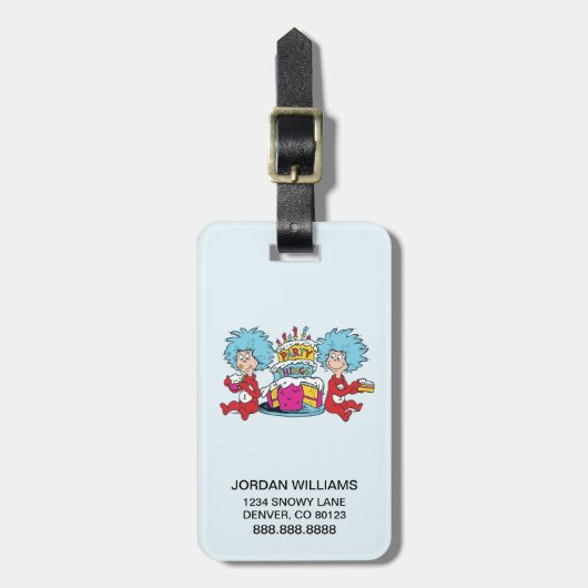 Dinge, die zwei Party Gepäckanhänger (Vorderseite vertikal)