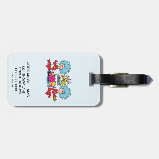 Dinge, die zwei Party Gepäckanhänger (Rückseite horizontal)