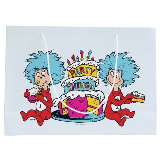 Dinge, die zwei Party Große Geschenktüte (Rückseite)