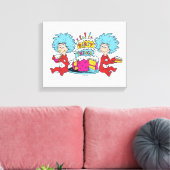 Dinge, die zwei Party Leinwanddruck (Insitu (Wohnzimmer))