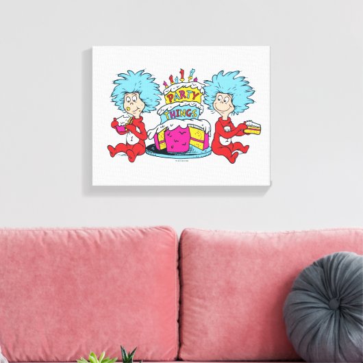 Dinge, die zwei Party Leinwanddruck (Insitu (Wohnzimmer))