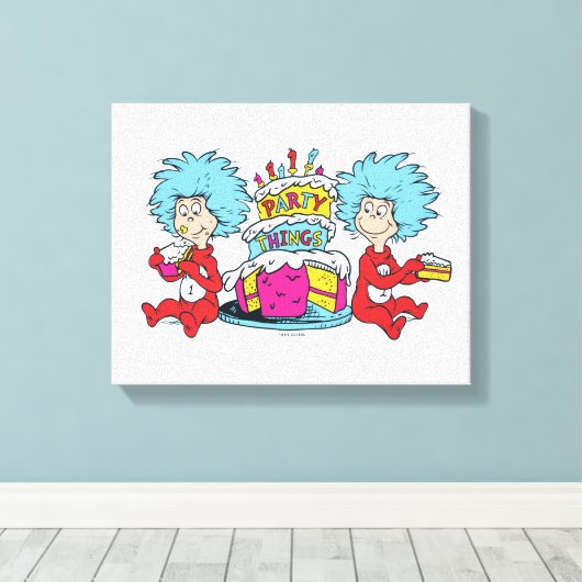 Dinge, die zwei Party Leinwanddruck (Insitu (Holzboden))