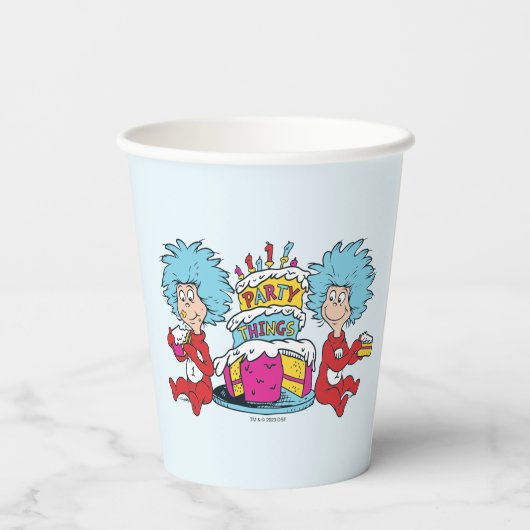 Dinge, die zwei Party Pappbecher (Rückseite)